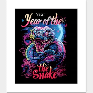 Year Of The Snake 2025 Lunar Zodiac Posters and Art